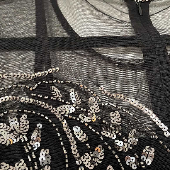 [Adrianna papell] NWT beaded shirt dress - Picture 5 of 9